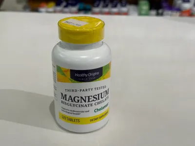Third-party tested magnesium bisglycinate chelate tablets.