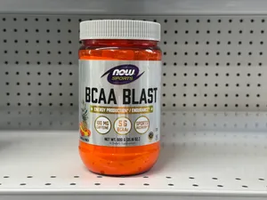 Branched-chain amino acids from the Now Sports brand to support muscle recovery after your gym workout.