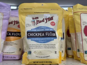 Garbanzo bean flour from the popular Red Mill brand.