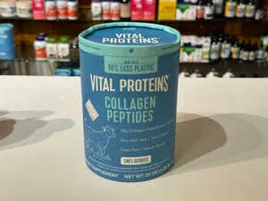 Unflavoured collagen peptide powder. Grass-fed, pasture raised.