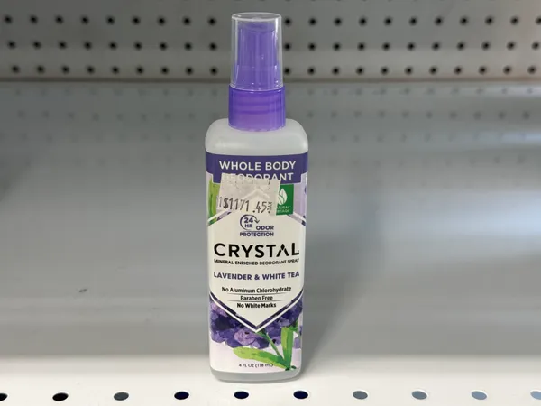 Natural lavender whole-body deodorant spray. 